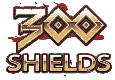 Логотип игры 300 щитов.